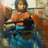 Kind in Machu Pichu, 60x80cm